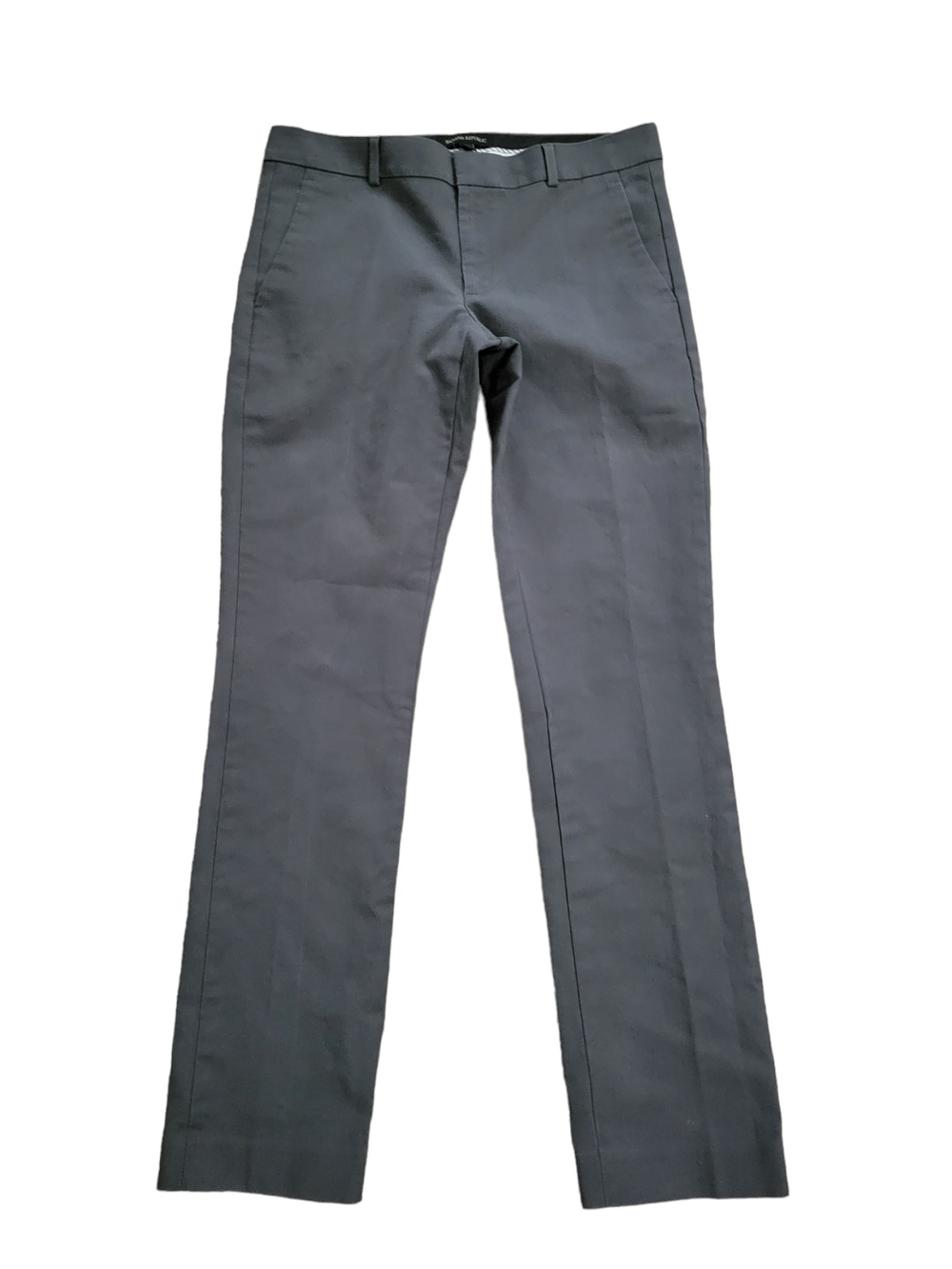 Banana Republic Gray Slim Straight Pants Slacks, Sz 6